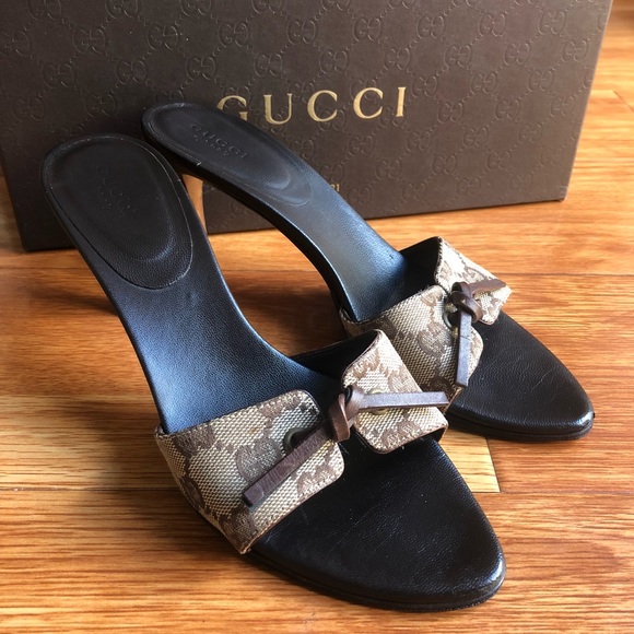gucci kitten heel mules